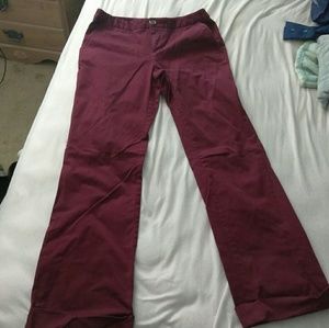Maroon Straight Legged Cuff Pants :)